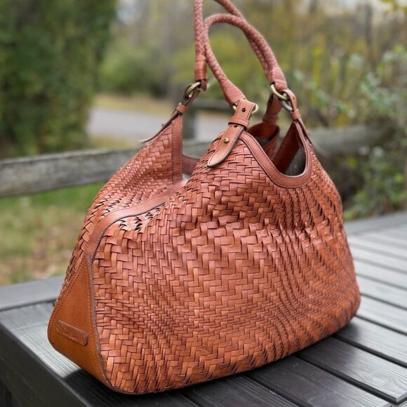 Cole Haan woven leather Genevieve shoulder bag - Picture 2 of 12